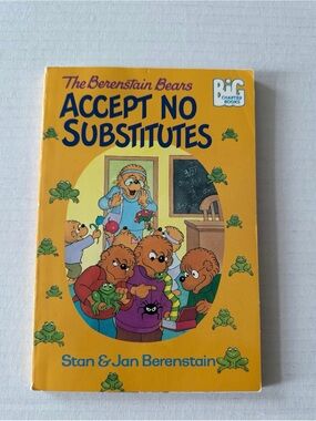 Vintage The Berenstain Bears Accept No Substitutes Chapter Book
